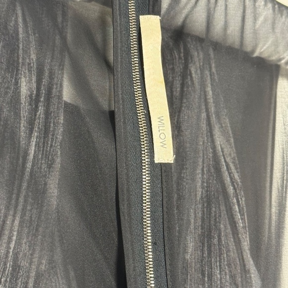 Willow Austrailian Brand Draped Sleeveless Silk Black Mini Dress RARE Sz 2 US - Picture 13 of 16